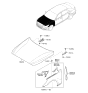 Diagram for Hyundai Genesis G90 Hood Hinge - 79110-D2000