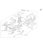 Diagram for Hyundai Genesis G90 Blend Door Actuator - 97160-D2100