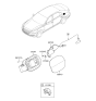 Diagram for 2017 Hyundai Genesis G90 Fuel Filler Housing - 81595-D2000