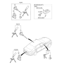 Diagram for Hyundai Trunk Lock Cylinder - 81250-D2A00