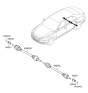 Diagram for Hyundai Genesis G90 Axle Shaft - 49600-D2200