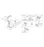 Diagram for 2019 Hyundai Genesis G90 Tailgate Handle - 95760-D2000