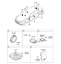 Diagram for 2019 Hyundai Genesis G90 Car Speakers - 96361-D2500