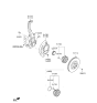 Diagram for Hyundai Genesis G80 Steering Knuckle - 51711-D2001