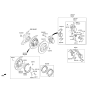 Diagram for Hyundai Genesis G90 Control Arm Bolt - 51735-B1100