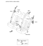 Diagram for 2019 Hyundai Genesis G90 Seat Belt - 89850-D2500-VHC