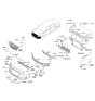 Diagram for 2017 Hyundai Genesis G90 Bumper - 86540-D2000