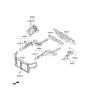 Diagram for Hyundai Azera Radiator Support - 64101-3V001