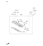 Diagram for 2009 Hyundai Veracruz Crankcase Breather Hose - 26720-3CAA0