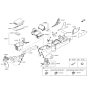 Diagram for 2013 Hyundai Azera Cup Holder - 84670-3V900-VW3