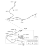 Diagram for 2014 Hyundai Azera Parking Brake Cable - 59770-3V000