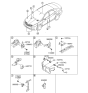 Diagram for 2014 Hyundai Azera Air Bag Control Module - 95910-3V350