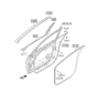 Diagram for 2013 Hyundai Azera Weather Strip - 82110-3V000-RY