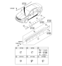 Diagram for 2011 Hyundai Azera Door Moldings - 87711-3V000