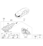 Diagram for 2011 Hyundai Azera Headlight - 92102-3V020