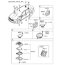 Diagram for 2012 Hyundai Sonata Hybrid Car Speakers - 96340-3S200