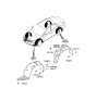 Diagram for Hyundai Azera Wheelhouse - 86812-3V000