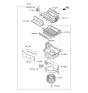 Diagram for 2011 Hyundai Azera Blower Motor - 97113-2Y000