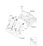 Diagram for 2013 Hyundai Azera Seat Belt - 89820-3V500-RY