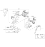 Diagram for 2014 Hyundai Azera Seat Cushion - 89100-3V131-XBC