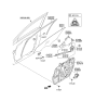 Diagram for 2013 Hyundai Azera Window Motor - 82460-3V010