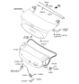 Diagram for 2012 Hyundai Azera Tailgate Latch - 81230-3V000