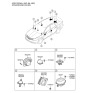 Diagram for 2013 Hyundai Santa Fe Sport Car Speakers - 96330-3V200