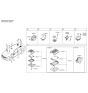 Diagram for Hyundai Santa Fe Sport Car Speakers - 96360-3R300