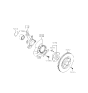 Diagram for Hyundai Azera Wheel Bearing - 51720-2T000