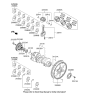 Diagram for 2012 Hyundai Azera Crankshaft - 625R6-3CA00