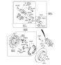 Diagram for 2012 Hyundai Azera Brake Caliper - 58310-2TA60