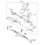 Diagram for 2011 Hyundai Azera Rack And Pinion - 56500-3V100