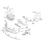 Diagram for Hyundai Azera Bumper - 86511-3V000