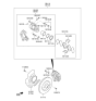 Diagram for Hyundai Azera Brake Pad Set - 58101-3VA70