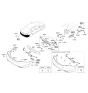 Diagram for 2011 Hyundai Azera Parking Assist Distance Sensor - 95720-3V000-Y5