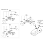 Diagram for Hyundai Ioniq Car Mirror - 87611-G2410