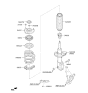 Diagram for 2017 Hyundai Ioniq Shock Absorber - 54651-G7000