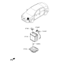 Diagram for Hyundai Ioniq Battery Terminal - 37180-G7100