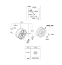 Diagram for 2018 Hyundai Ioniq Spare Wheel - 52905-G7200