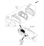 Diagram for 2019 Hyundai Ioniq Speedometer - 94001-G7200