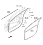 Diagram for 2021 Hyundai Ioniq Door Seal - 82210-G2010