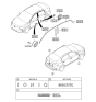 Diagram for 2018 Hyundai Ioniq Emblem - 86312-G7000