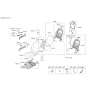 Diagram for 2018 Hyundai Ioniq Seat Cushion - 88201-G7010-SKJ