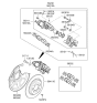 Diagram for 2017 Hyundai Ioniq Brake Caliper - 58311-G7A30