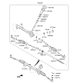 Diagram for 2019 Hyundai Ioniq Steering Gear Box - 56500-G7100