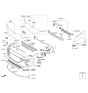 Diagram for Hyundai Ioniq License Plate - 86519-G7010