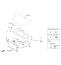 Diagram for Hyundai Ioniq Hood Latch - 81130-G2000