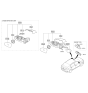 Diagram for 2017 Hyundai Ioniq Car Mirror - 87610-G2350