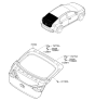 Diagram for 2017 Hyundai Ioniq Liftgate Hinge - 79770-G2000