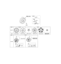 Diagram for 2018 Hyundai Ioniq Wheel Cover - 52960-G2300